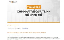 HNX kết nối trở lại với chứng khoán VNDirect