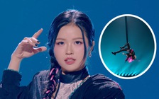 Suni Hạ Linh gây kinh ngạc khi đu dây cao 10m ở show Trung Quốc