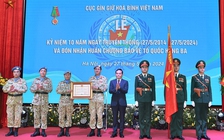 Cục Gìn giữ hòa bình Việt Nam đón nhận Huân chương Bảo vệ Tổ quốc hạng ba