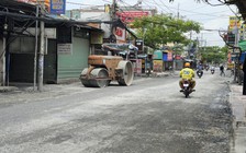 Dặm vá mặt đường Quách Điêu sau khi Báo Thanh Niên phản ánh