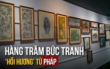 Chiêm ngưỡng loạt tác phẩm ‘hồi hương’ từ Pháp treo trong gian nhà xưa của danh họa Lê Bá Đảng