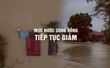 Mực nước sông Hồng giảm chậm, sẽ tiếp tục xuống mức báo động 2