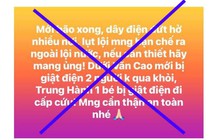 Xử phạt người phụ nữ thông tin sai sự thật '2 người tử vong do điện giật'