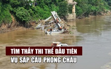 Vụ sập cầu Phong Châu: Đã tìm thấy nạn nhân đầu tiên