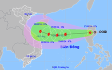 Áp thấp nhiệt đới thành bão số 4 sẽ di chuyển rất nhanh