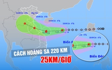 [CẬP NHẬT BÃO SỐ 4] Áp thấp nhiệt đới cách Hoàng Sa 220 km