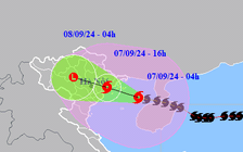 Bão Yagi ổn định ở cấp 14, áp sát Quảng Ninh - Hải Phòng