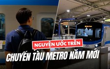 Nguyện ước trên chuyến tàu metro xuyên năm mới: ‘Bình an, thông suốt’