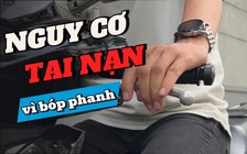 Mẹo bóp phanh xe máy không bị trượt bánh