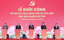 Tổng Bí thư dự lễ khởi công Dự án cải tạo, nâng cấp và xây mới khu nhà khách Hồ Tây