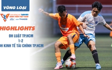 Highlight Trường ĐH Luật TP.HCM 1-2 Trường ĐH Kinh tế Tài chính TP.HCM | Vòng loại TNSV THACO CUP 2025