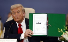 Ông Trump ký tuyên bố với lãnh đạo 3 cường quốc Trung Đông về Gaza