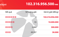 Kết quả xổ số Mega 6/45 Vietlott tối 15.10, quỹ độc đắc cán mốc 102 tỉ đồng