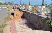 Kè chống xói lở ở Đồng Tháp tiếp tục sạt lở