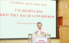 Văn phòng T.Ư Đảng, các cơ quan Quốc hội quyên góp ủng hộ đồng bào khắc phục hậu quả bão lũ