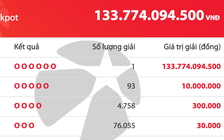 Kết quả xổ số Mega 6/45 Vietlott tối 22.10, một người trúng gần 134 tỉ đồng