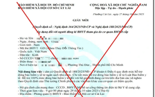 Cảnh báo chiêu giả mạo BHXH TP.HCM mời nhận hỗ trợ 100% BHYT