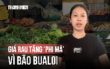 Giá rau tại Hà Nội tăng đột biến sau bão Bualoi