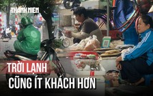 Người dân Hà Nội chật vật mưu sinh ngày gió lạnh tăng cường