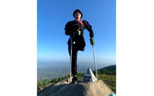 Anh chàng một chân mê thể thao, truyền năng lượng tích cực