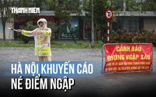 Mưa lớn gây ngập nhiều tuyến phố, Công an Hà Nội ra khuyến cáo