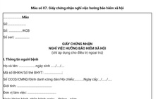 TP.HCM yêu cầu dùng mẫu mới Giấy chứng nhận nghỉ việc hưởng bảo hiểm xã hội