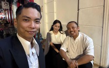 Vợ chồng Khánh Thi - Phan Hiển mừng sinh nhật Chí Anh