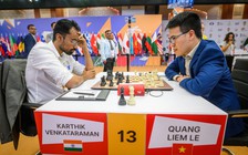 Lê Quang Liêm chia điểm với nhà vô địch Ấn Độ tại World Cup cờ vua 2025