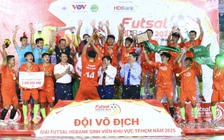Thắng đậm trận chung kết, đội Trường ĐH Nông lâm TP.HCM vô địch futsal sinh viên
