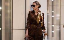 Quần da lộn diện đi làm đi chơi đều đẹp