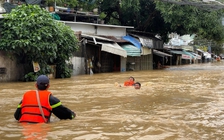 Mưa lũ tại Khánh Hòa: Nước sông Cái dâng nhanh, người dân leo mái nhà cầu cứu