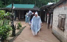 Mưa lớn lại gây ngập nhiều khu vực ở Quảng Trị