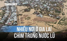 Nhiều nơi ở Gia Lai chìm trong nước lũ, dân than: 'Bê tông bít hết, khó thoát nước'