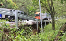 Cấm xe tải trên 15 tấn lưu thông qua đèo Mimosa do sạt lở