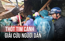 Thót tim cảnh giải cứu người dân bị vùi lấp do sạt lở