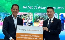 Siemens Caring Hands quyên góp 30.000 euro hỗ trợ các vùng lũ lụt và sạt lở đất