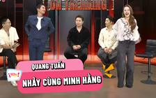 Quang Tuấn nhảy cùng Minh Hằng, Trấn Thành hít đất tại trường quay