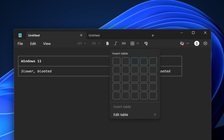 Microsoft nâng cấp Notepad với bảng tính và AI