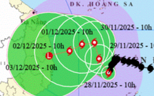Di chuyển lắt léo, bão số 15 (bão Koto) đang yếu dần, mỗi ngày giảm 1 cấp