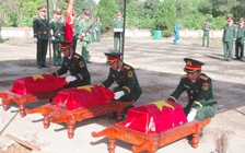Quảng Trị: Truy điệu, an táng 3 hài cốt liệt sĩ tìm thấy ở bản Chút Mút