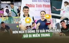 Hơn nửa tỉ đồng từ giải pickleball 'Nghĩa tình phương Nam' gửi đi miền Trung