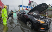 'Nước lên rồi' - người Đà Nẵng gọi nhau cứu ô tô khi mưa xối xả rạng sáng