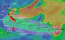 Bão Kalmaegi mạnh lên cấp 11, miền Trung mưa lớn, lũ lên nhanh