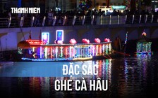 Ghe cà hâu và Protip khoe sắc trên dòng sông Maspero