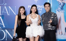 Thu Thủy được chồng kém tuổi 'hộ tống' đến mừng Phương Trinh Jolie 'tái xuất'