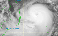 Dự báo chi tiết vùng mưa rất lớn khi bão Kalmaegi đổ bộ