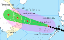 Dự báo khu vực có gió mạnh nhất trong bão Kalmaegi (bão số 13)