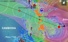 Bão Kalmaegi chỉ còn cách Quy Nhơn 190 km, giật trên cấp 17