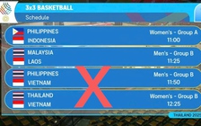 BTC SEA Games 33 lại sai nghiêm trọng, nhầm Quốc kỳ hàng loạt: Đội Việt Nam hiển thị cờ Indonesia