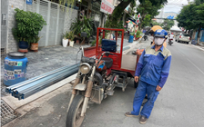 CSGT TP.HCM mạnh tay phạt xe 3 gác chở hàng cồng kềnh nghênh ngang đường phố